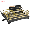 Metal Drying Plastic Dish Tray Rack Kitchen Stand Dish Rack Countertop Dish Rack Cup Holder Black Golden Aluminum Alloy Dish Rack over Sink Organizer 