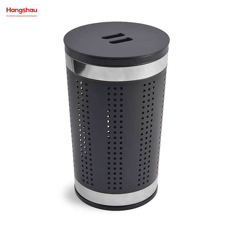 Metal Laundry Basket with Lid Home Storage Basket Laundry Hamper Washing Storage Dirty Clothes Laundry Basket Large 