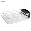 White Plastic Dish Tray Rack Kitchen Stand Dish Rack Countertop Dish Rack Cup Holder Aluminum Alloy Dish Rack over Sink Organizer Metal Drying 