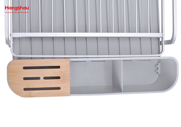 Aluminum Alloy Dish Rack Plastic Dish Tray Rack Kitchen Stand Dish Rack Countertop Dish Rack Cup Holder 