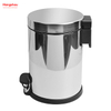 Mirror Polishing Household Bathroom Stainless Steel 3L Pedal Trash Bin With Cover Closing Slowly And Mutely Round Trash Bin Waste Bin Dustbin