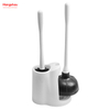 Toilet Plunger And Brush Economical Toilet Brush And Plunger Set Combo With 2 In 1 Toilet Bowl Brush Plunger Set With Holder 