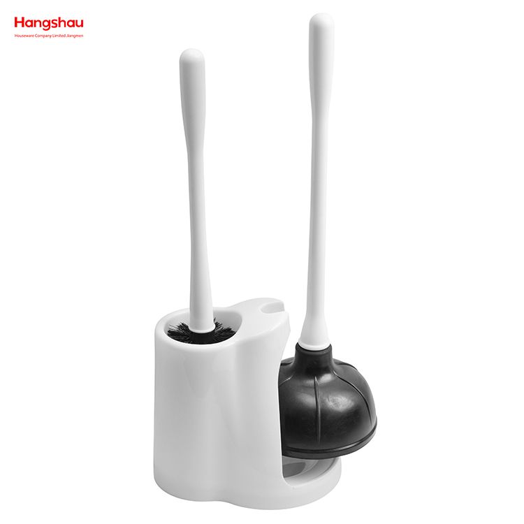 Toilet Plunger And Brush Economical Toilet Brush And Plunger Set Combo With 2 In 1 Toilet Bowl Brush Plunger Set With Holder 