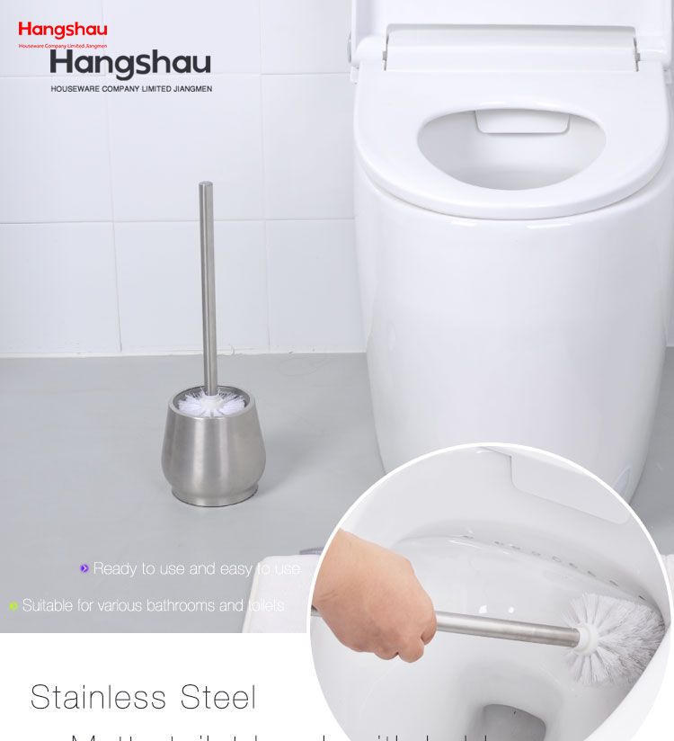 Metal Toilet Brush with Holder