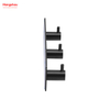 Three Hooks Stainless Steel Sticky Hook Adhesive Wall Hanging Hook with Dual Adhesive Tape Bathroom Metal Hooks for Wall