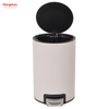 Bathroom Trash Can Metal Morden Style Dustbin Household Dust Bins For Indoor Trash Can Powder Coating Pedal Waste Bin Kitchen Garbage Can 