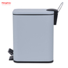 Household Office Trash Can Iron Rectangular Pedal Bin Kitchen Bathroom Foot Pedal Dustbin With Rubbish Bin Garbage Hotel Dust Bin