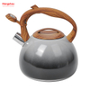 Simulation Wooden Handle Painting Stainless Steel Water Kettle Tea Kettle Whistling Kettle For Home Hot Water Tea Pot 