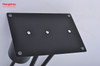 Black Standing Metal Toilet Brush Holder And Paper Holder Powder Coated With Towel Rack Bathroom Cleaning Can Hold Mobile Phone