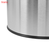 50L Stainless Steel Pop Up Open Top Waste Trash Bin Round Open Top Trash Bin(with Inner Bucket) Hotel Square Outdoor Garden Waste Bin Trash Can 