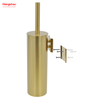 Golden Lacquer Spraying Household Bathroom Stainless Steel 304 Wall-mounted Toilet Brush Holder