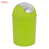 5L Plastic Round Swing-Top Trash Can Household Trash Can Push-Door Trash Can Ball-Top Trash Can