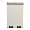 Kitchen Garbage Bin Recycle Two Compartment Waste Pedal Bin 60l(30L+30L) Rectangular Recycle Bin