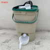 Biodegradable Compost Bins Household 15L Compost Bucket Bokashi Plastic Kitchen Compost Bin With Strainer