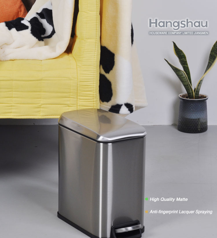 Stainless Steel Foot Pedal Trash Can