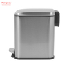 5L Kitchen Trash Can Combo Set With Soft-closing Lid Large Office Waste Bin Stainless Steel Foot Pedal Trash Can
