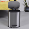 5L Basics Stainless Steel Rectangular Soft-close Garbage Bin Step Trash Can Pedal Bin