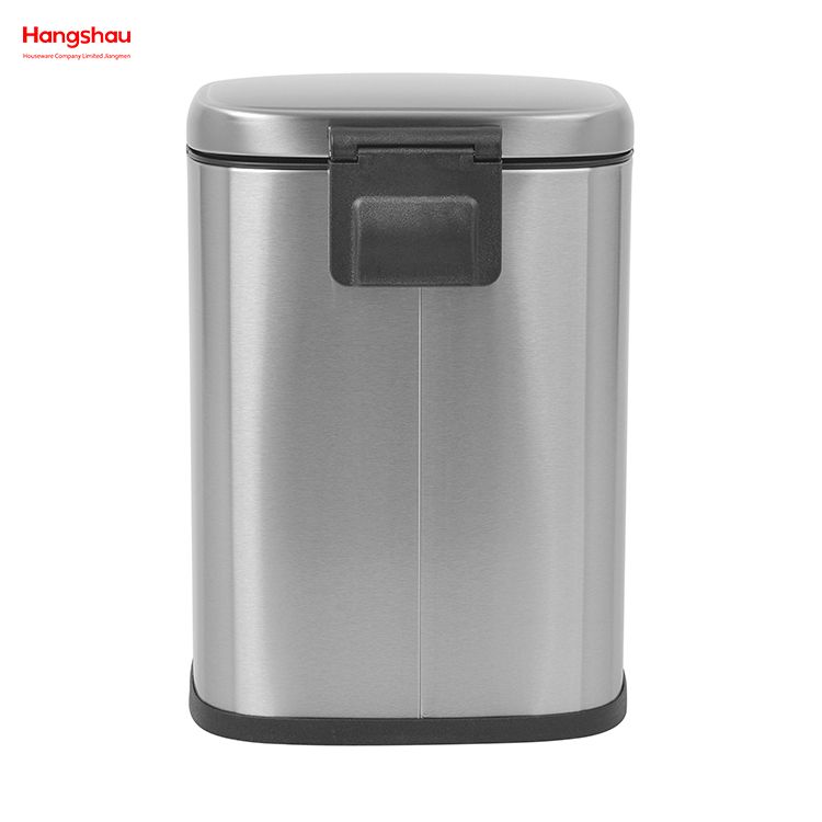 5L Indoor Stainless Steel Metal Dustbin/toilet Waste Bin With Pedal Trash Can Hotel Rubbish Bin