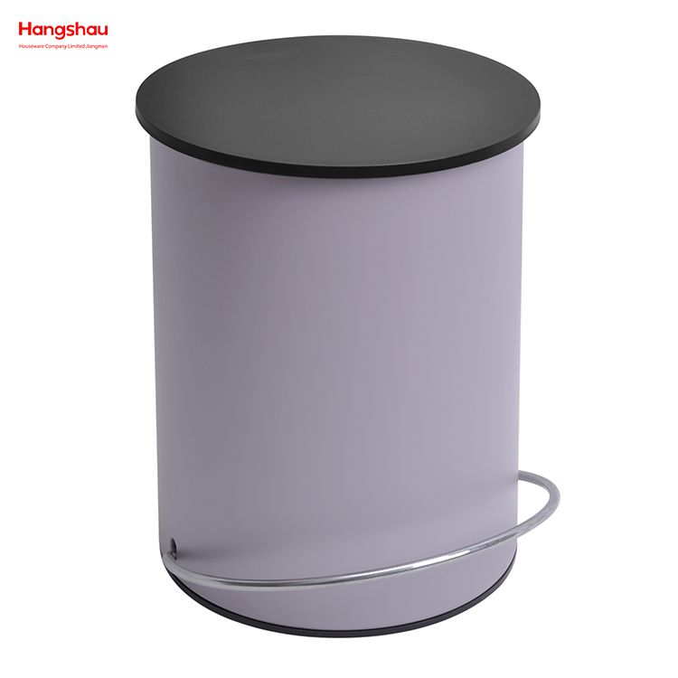 3L Simple Dustbin Garbage Can Bathroom Trash Can Household Plastic Foot Pedal Dust Bins Patent Design Pedal Waste Bin For Indoor Trash Can 
