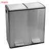60L Waste Cafeteria Sorting Garbage Bins Sealing And Odor Prevention Stainless Steel Environment protection Classification Trash Can Kitchen Garbage Classification