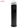 8L Small Round Ashtray Dustbin Metal With An Ashtray In The Hotel LobbyTrash Can Ashtrays in Public Places Waste Bins Smoking Area Trash Can Stainless Steel