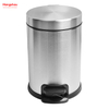 Household Bathroom Stainless Steel 3L Pedal Trash Bin With Cover Closing Slowly And Mutely Round Trash Bin Waste Bin Dustbin