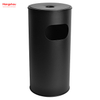 30L Ashtrays in Public Places Waste Bins Smoking Area Trash Can With An Ashtray In The Hotel Lobby Trash Can Stainless Steel Round Ashtray Dustbin Metal 