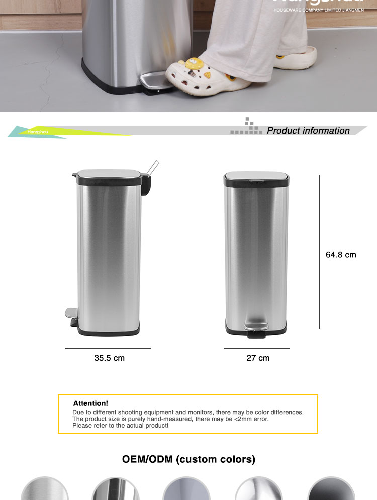 Stainless Steel Rubbish Bin