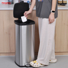 Hotel Bedroom Trash Can Hot Selling 30l Stainless Steel Rubbish Bin With Pedal Feature For Kitchen Storage