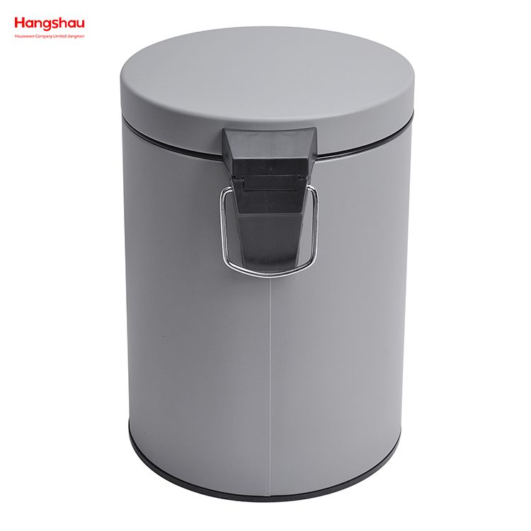 5L Household Pedal Waste Bin Dust Bins For Indoor Trash Can Bathroom Trash Can Morden Style Dustbin Garbage Can Metal Powder Coating