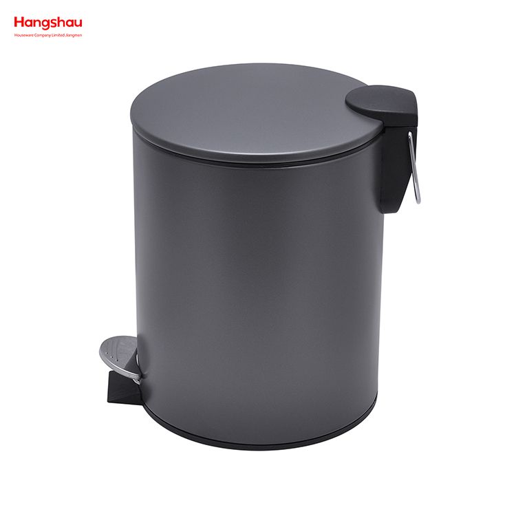 5L Powder Coating Household Pedal Waste Bin Bathroom Metal Trash Can For Indoor Trash Can Morden Style Dustbin Garbage Can Dust Bins