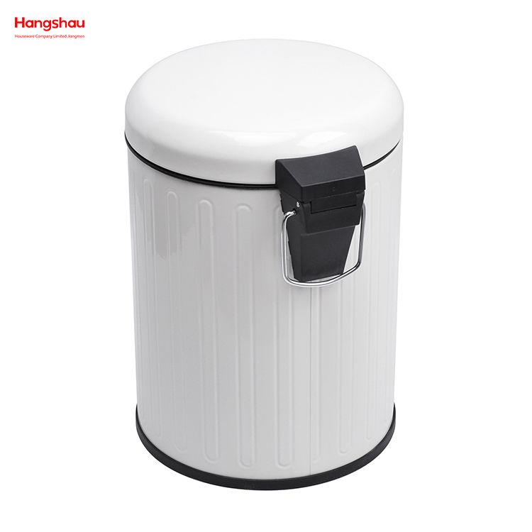 5L Metal Powder Coating Household Pedal Waste Bin Dust Bins For Indoor Trash Can Bathroom Trash Can Morden Style Dustbin Garbage Can 