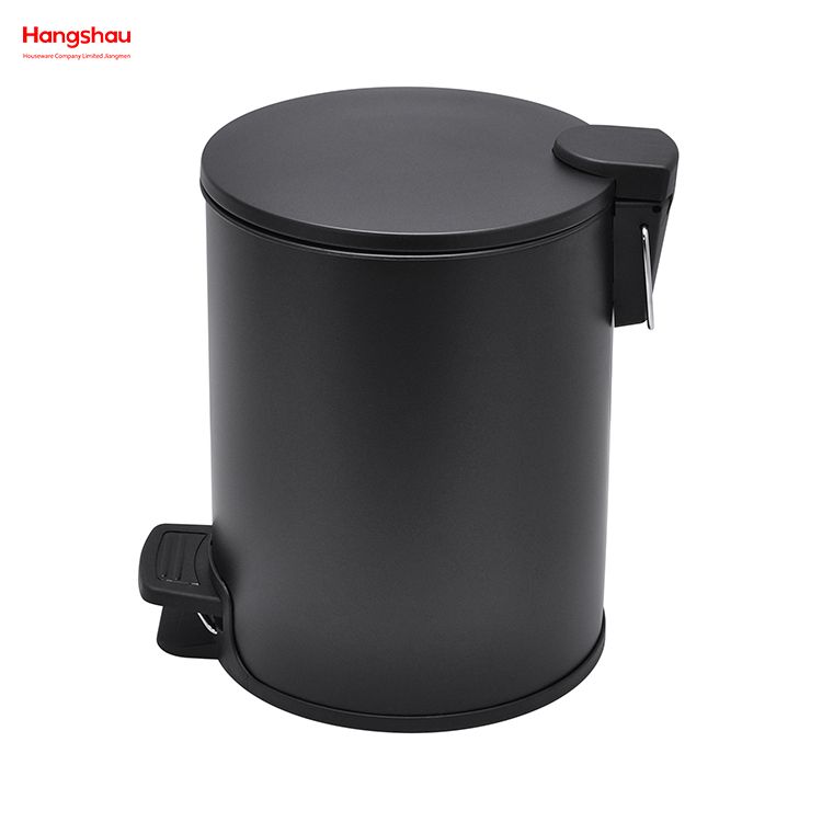 5L Bathroom Trash Can Metal Morden Style Dustbin Garbage Can Powder Coating Household Pedal Waste Bin Dust Bins For Indoor Trash Can 
