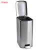 11.5L Stainless Steel Rectangular Pedal Bin Hotel Dust Bin Foot Pedal Dustbin With Rubbish Bin Garbage For Kitchen Hotel Office Trash Can