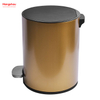 7L Bathroom Pedal Bin Stainless Steel Foot Pedal Waste Bin with Operated Round Shaped Indoor Kitchen Food Trash Can