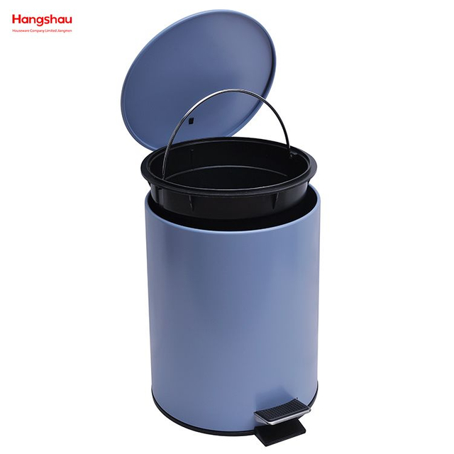 5L Bathroom Metal Trash Can Powder Coating Household Pedal Waste Bin For Indoor Trash Can Morden Style Dustbin Garbage Can Dust Bins