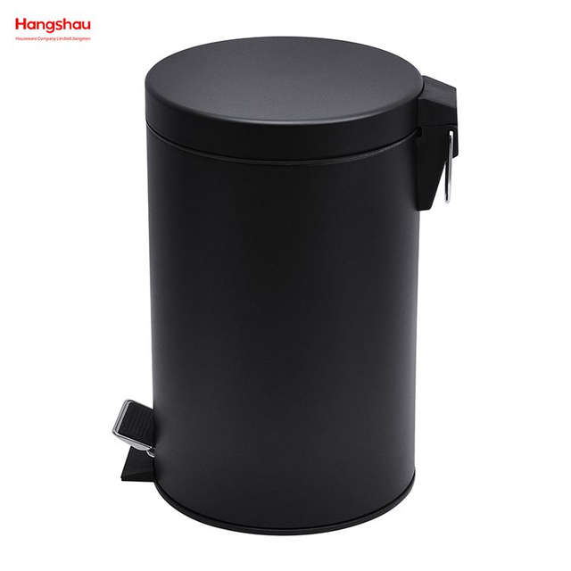 7L Dust Bins For Indoor Trash Can Powder Coating Household Pedal Waste Bin Bathroom Trash Can Metal Morden Style Dustbin Garbage Can 