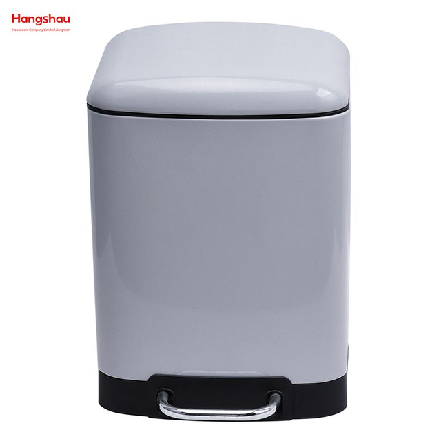 6L Iron Bin Metal Small Trash Can Garbage Container Bin For Bathrooms Kitchens Home Offices DustBins
