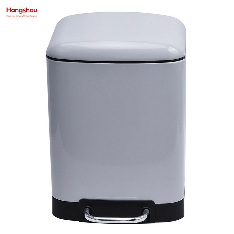 6L Iron Bin Metal Small Trash Can Garbage Container Bin For Bathrooms Kitchens Home Offices DustBins