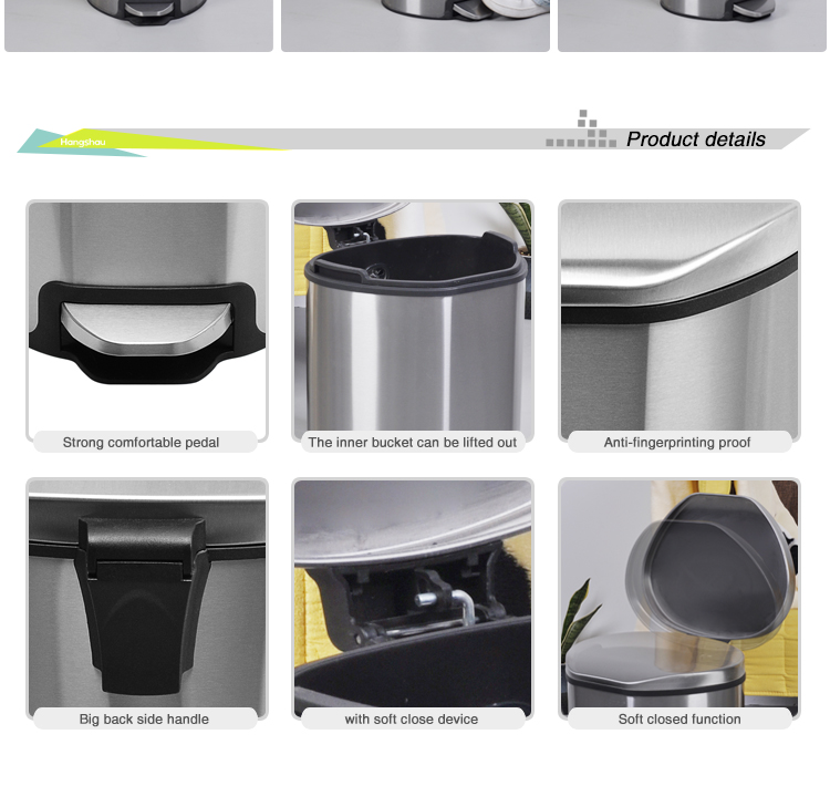 Stainless Food Waste Bin