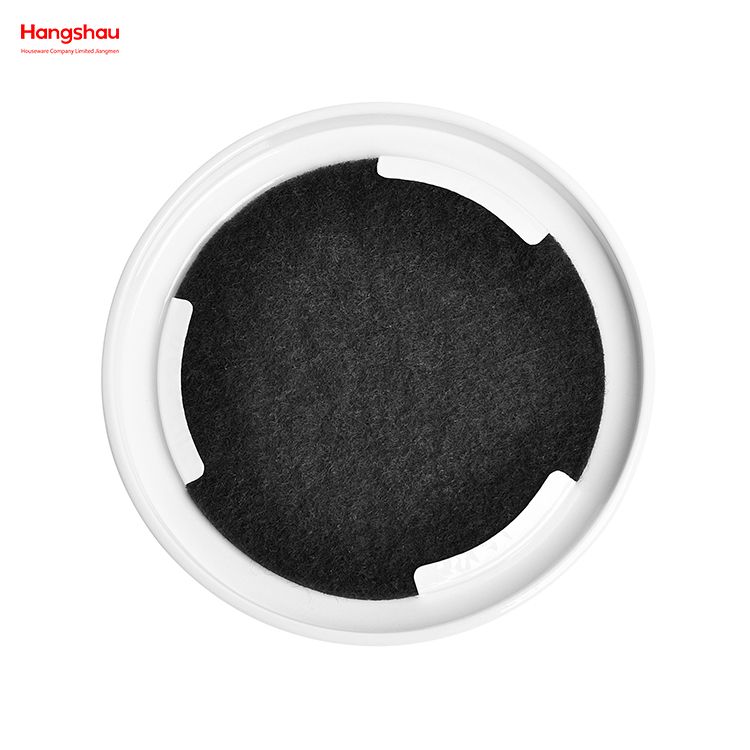 Household Kitchen Round Food Compostable Compost Bin Waste Bin with Handle Open Top Trash Bin Lid Detached From Compost Bin