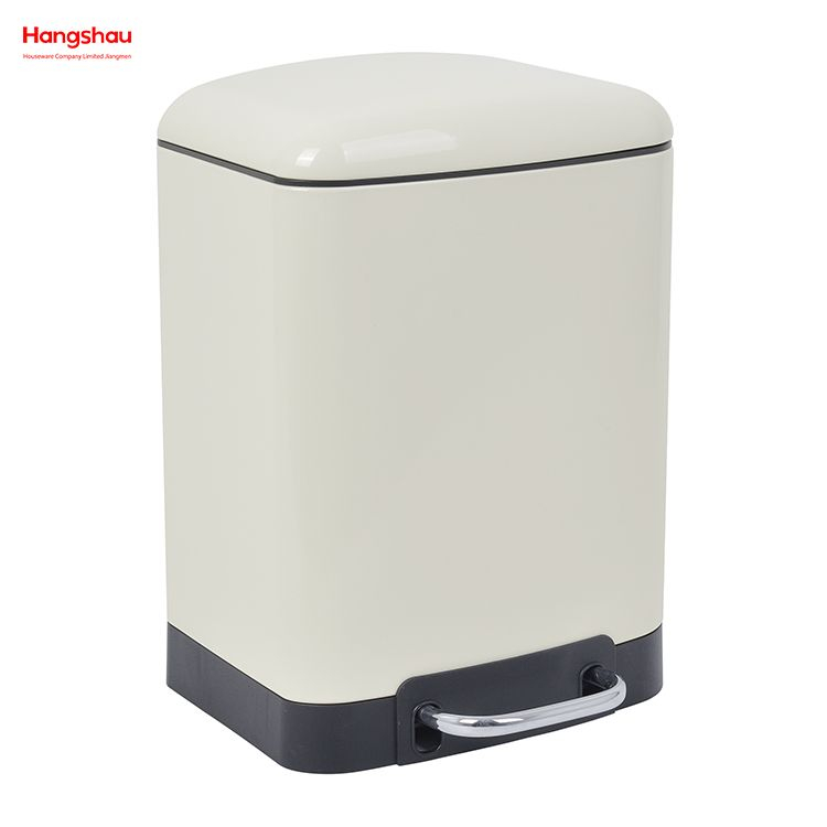6L Home Kitchen Soft Close Stainless Steel Easy Cleaning Metal Trash Can Bin With Foot Pedal