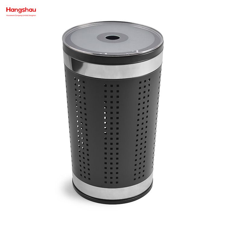 Metal Laundry Basket with Lid Home Storage Basket Laundry Hamper Washing Storage Dirty Clothes Laundry Basket Large 