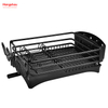 Black Powder Coated Stand Dish Rack Countertop Dish Rack Cup Holder Aluminum Alloy Dish Rack over Sink Organizer Metal Drying Plastic Dish Tray Rack Kitchen 