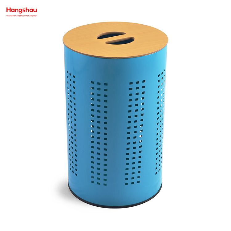 Metal Dirty Clothes Laundry Basket Large Home Storage Basket Laundry Hamper Laundry Basket with Lid Washing Storage 