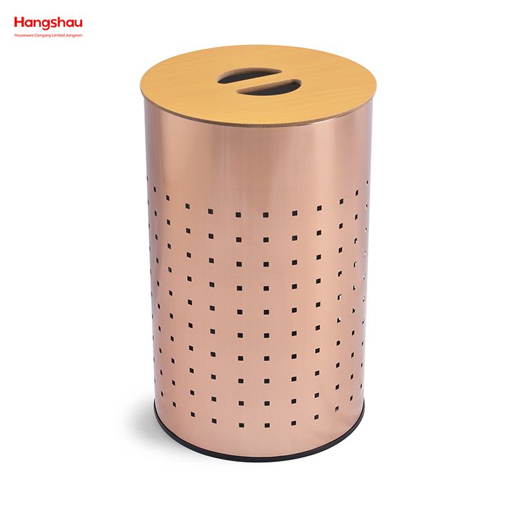 Metal Dirty Clothes Laundry Basket Large Laundry Basket with Lid Washing Storage Home Storage Basket Laundry Hamper