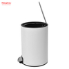 Indoor Trash Can Powder Coating Pedal Waste Bin Kitchen Garbage Can Bathroom Trash Can Metal Morden Style Dustbin Household Dust Bins