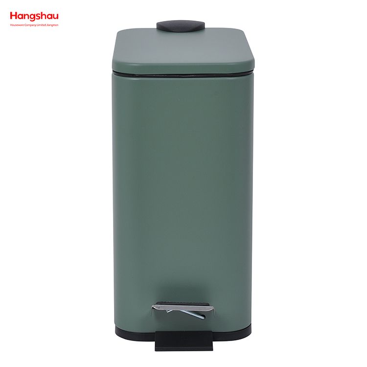 Kitchen Bathroom Hotel Dust Bin Foot Pedal Dustbin With Rubbish Bin Garbage Office Trash Can Iron Rectangular Pedal Bin 