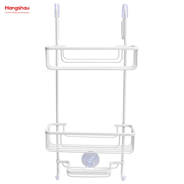 Bathroom Accessories Shower Caddy In Aluminum Bathroom Shelf Anti-rust Durable Bathroom Aluminum Hanger 3 Layer Wall Mounted Hanging Basket Wall Mounted 