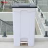 87L Trash Cans For Parks Plastic Pedal Waste Bin Urban Garbage Bins with Wheels Garbage Can With Wheelie Bin